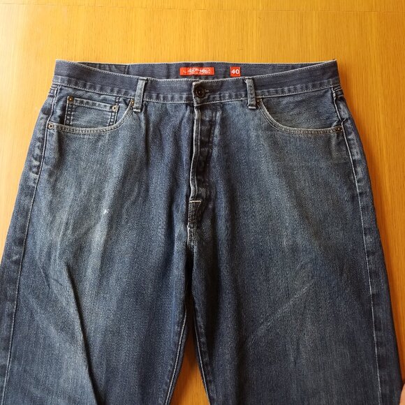 Ed Hardy 40 x 34 Embroidered Button Fly Blue Jeans by Christian Audigier - Picture 5 of 13